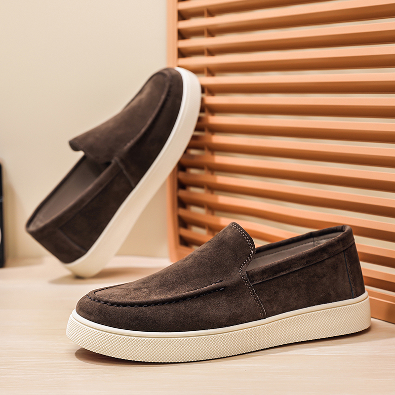 Men'S Shoes Hugo Boss - Men's Casual Shoes Suede Leather Loafers