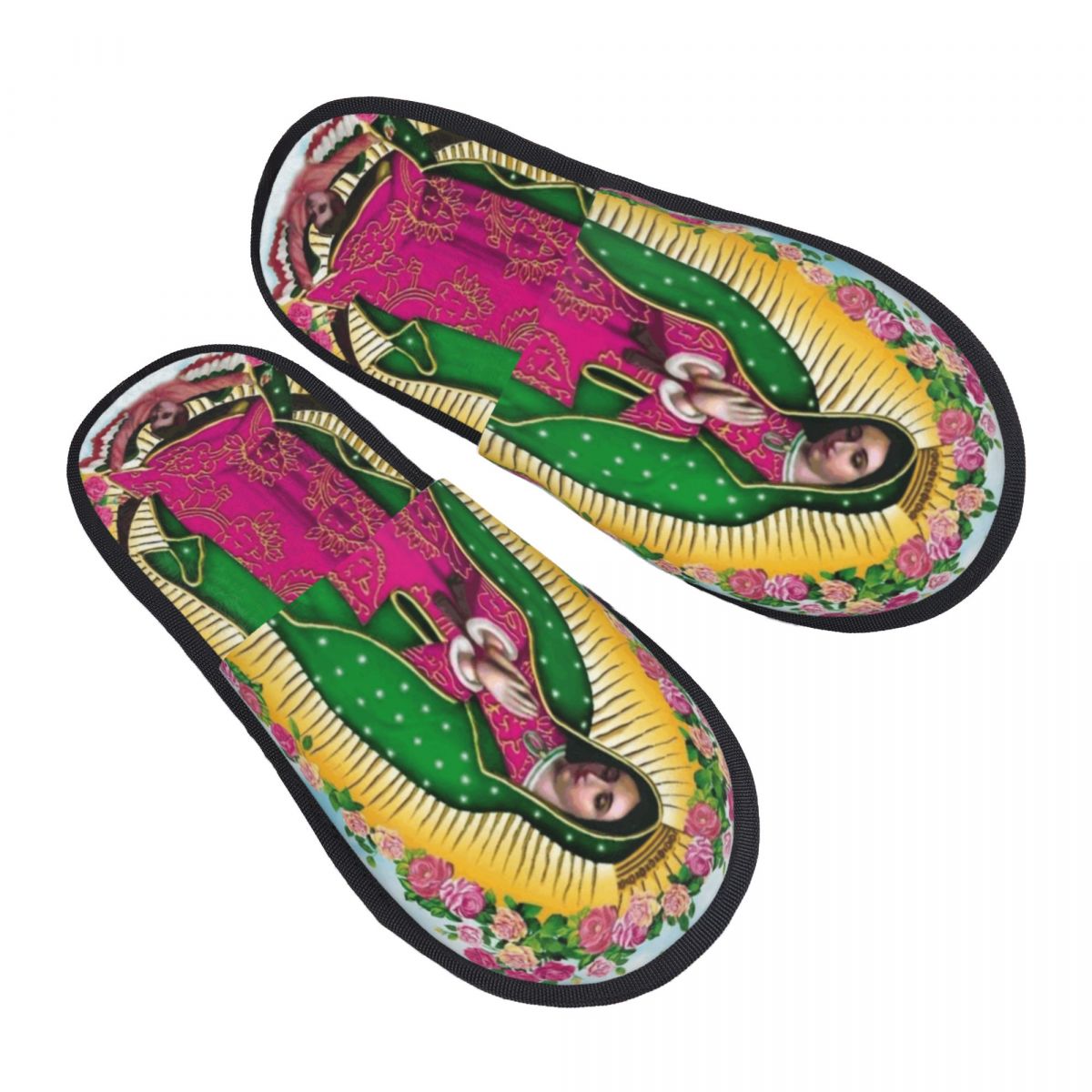 Men Shoes On - Our Lady Of Guadalupe Mexican Virgin