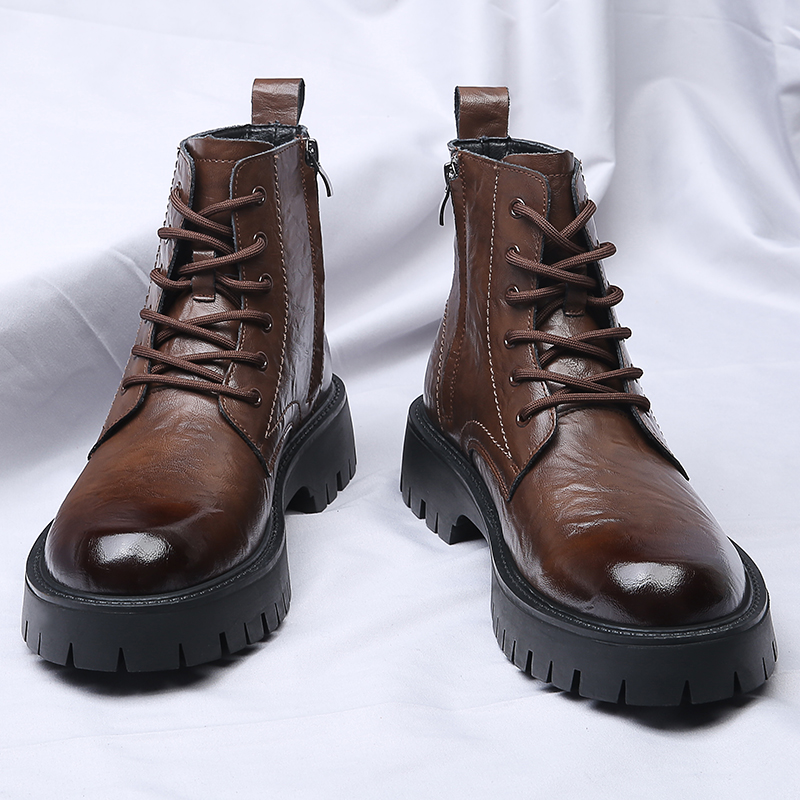 Men'S Shoes Timberland - Men Side Zipper High Top Boots