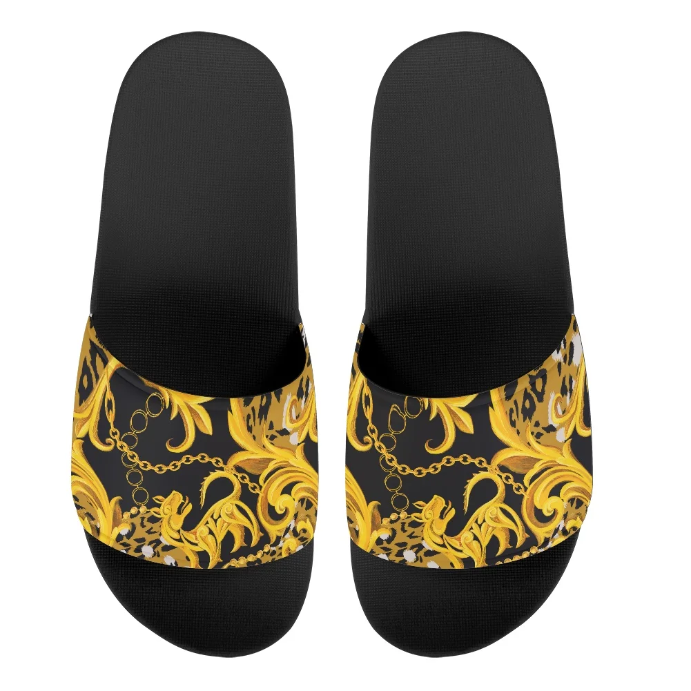 Men Shoes On Sale - Roses Leopard and Gold Custom Made