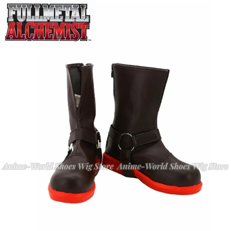 Men Shoes Eu To Us Size - Fullmetal Alchemist Edward Elric Men Pleather