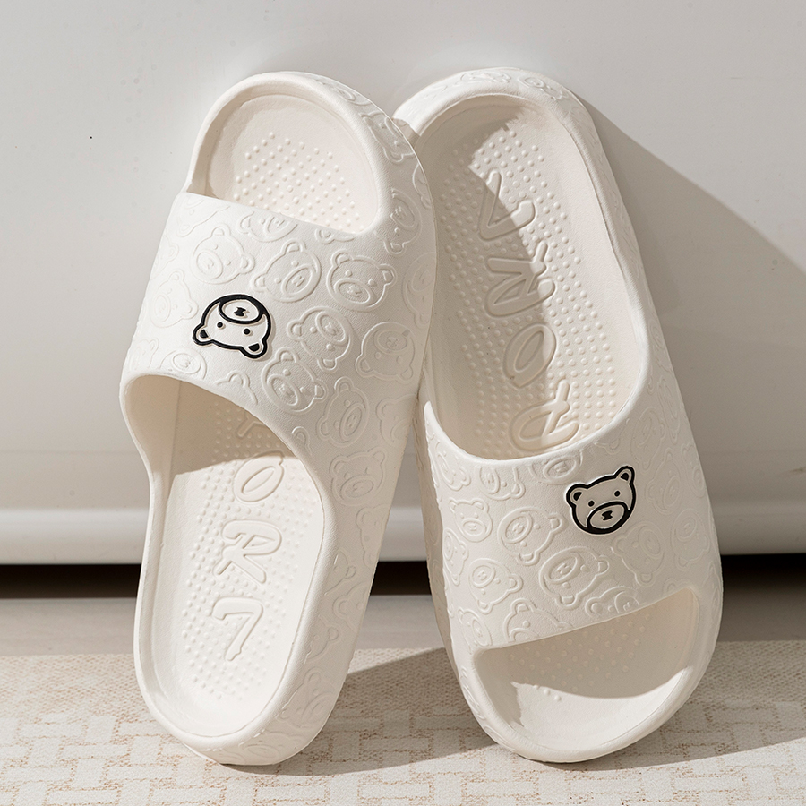 Printting Cute Bear Women Slip - Men Shoes On Sale recensie en prijs