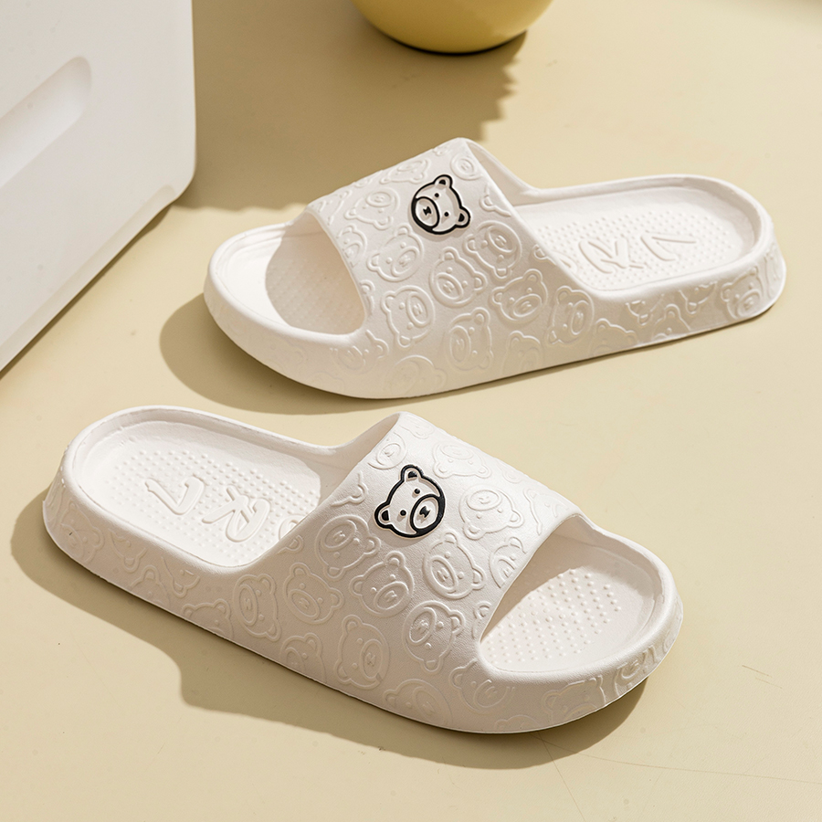 Printting Cute Bear Women Slip - Men Shoes On Sale recensie en prijs