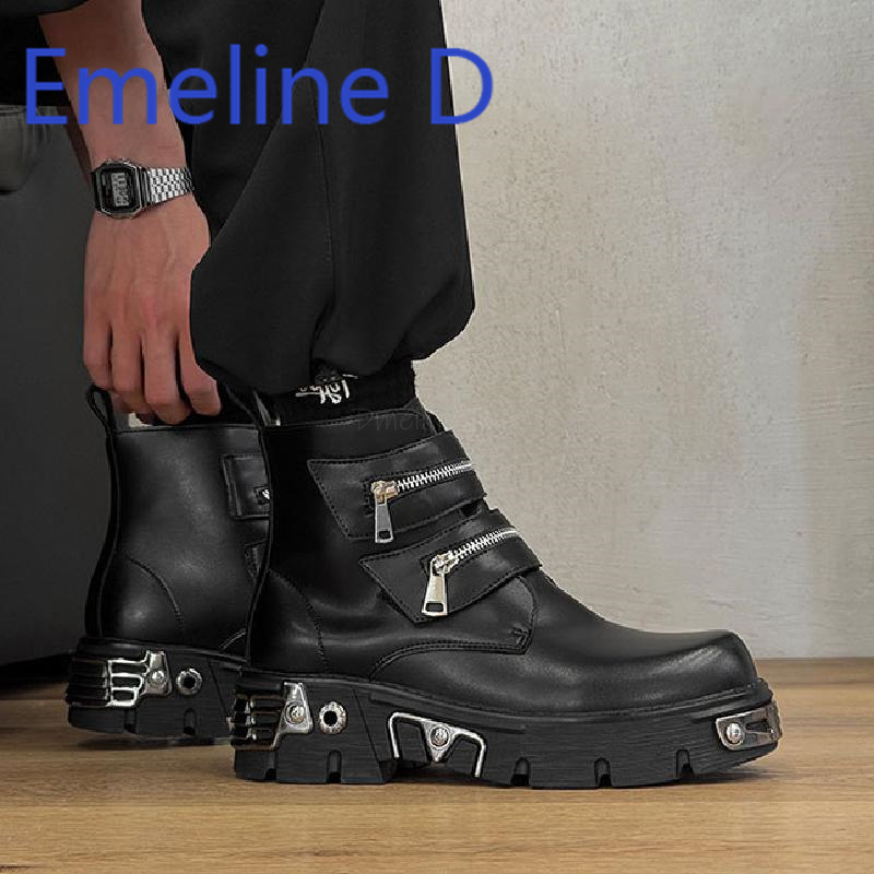 Dark Punk High Top Shoes Fashi - Men'S Shoes Height Increase recensie en prijs