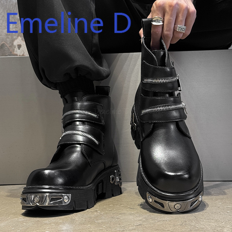 Dark Punk High Top Shoes Fashi - Men'S Shoes Height Increase recensie en prijs